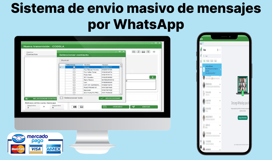 Sistema de envio masivo de mensajes por WhatsApp